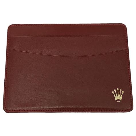 Rolex Red Leather Card Holder 